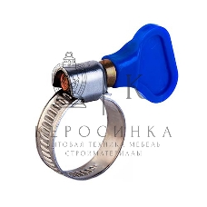 Хомут червячный Rexant 20-32/9-0,7 мм, с ключом, нержавеющая сталь W2, (50 шт/уп)