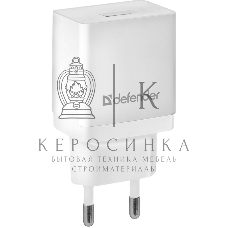 Сетевой адаптер питания Defender 1xUSB, 5V/2.1А, белый, пакет (EPA-10)