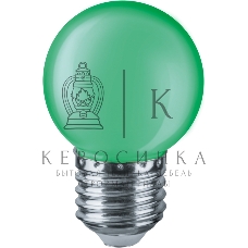 Лампа светодиодная Navigator NLL-G45-1-230-G-E27 1 Вт шар E27 220-240В зел.