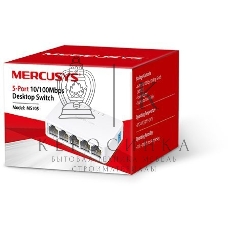 Коммутатор Mercusys MS105, 5 портов Ethernet 100 Мбит/с