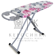 Доска гладильная DOGRULAR элона серый (Рабочая поверхность 120х38 см. Регулировка высоты 70-90 см. Моноблочная стальная столешница. Электростатич. порошковая покраска. Подставка под утюг с антипригарными силикон. вставками. Усиленная конструкция ног. Вес 