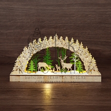 Деревянная фигурка Neon-night с подсветкой 