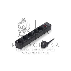 Сетевой фильтр ExeGate EX221185RUS SP-5-3B (5 розеток, 3 м, евровилка, черный)