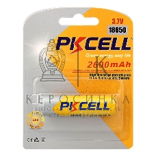 Литий-ионный аккумулятор PKCELL 18650 2600-1B тип - 18650 1 шт в блистере, без защиты