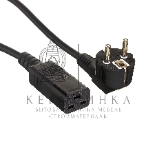 Кабель питания ExeGate Power PC19-3P (Евровилка Schuko->С19) VDE-250V-3*1.5-CU, черный, 16А, 3м