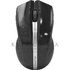 Мышь беспроводная Qumo Office M15 Style черный, 1000 dpi, радиоканал, USB, кнопки - 3