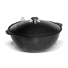 Казан литой КУКМОР К35а с крышкой 3,5л 3,5л с крышкой