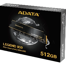 Накопитель SSD ADATA LEGEND 900, 512Gb, PCIe 4.0 x4, M.2 2280, NVMe, R/W 6200/2300, с радиатором