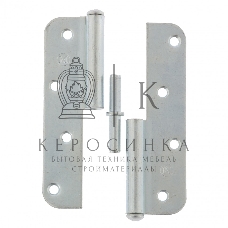 Петля накладная ПН1-130 левая, цинк, 4шт. (Металлист)