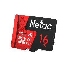 Флеш карта NeTac MicroSD card P500 Extreme Pro 16Gb, retail version w/SD adapter