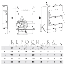 Бокс пластиковый Kranz ЩРН-П-36 IP41 белый (белая дв.)