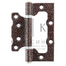 Петля накладная ПНУ-100, антик медь, 4шт. (Металлист) Россия