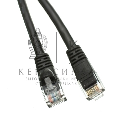 Патч-корд NTSS NTSS-PC-UTP-RJ45-5e-3.0-LSZH-BL NTSS-PC-UTP-RJ45-5E-3.0-LSZH UTP RJ-45 вил.-вилка RJ-45 cat.5e 3м черный LSZH (уп.:1шт) 26AWG