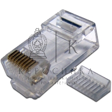 Коннектор LANMASTER (TWT-PL45-8P8C-6V) UTP Cat.6 RJ45 прозрачный (упак.: 100 шт)