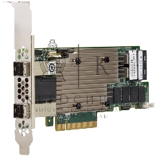 Контроллер MegaRAID 9480-8I8e SGL (05-50031-00), PCIe 3.1 x8 LP, SAS/SATA/NVMe, RAID 0,1,5,6,10,50,60, 16port(2 * int SFF8643 + 2 * ext SFF8644), 4Gb Cache, 3516ROC