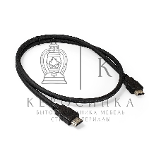 Кабель HDMI Exegate EX287729RUS EX-CC-HDMI2-1.0 (19M/19M, v2.0, 1м, 4K UHD, Ethernet, позолоченные контакты)