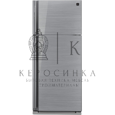 Холодильник Sharp SJ-XP59PGSL серебристый двухкамерный 430/148 л морозилка сверху