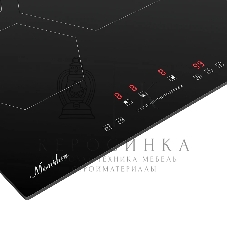 Индукционная варочная панель Monsher MHI 4506, 45 см, индукция, High-Tech, inverter, 9 уровней мощности, бустер, Stop and Go, автоматическое отключение, таймер, индикатор остаточного тепла, сенсорное/слайдерное управление, черный