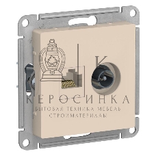 Механизм розетки 2-м AtlasDesign комп. RJ45 кат.5E+TV беж. SchE ATN000289