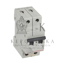 Выключатель автоматический модульный 2п C 10А 4.5кА RX3 Leg 419695