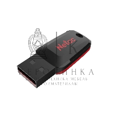 Флешка USB Netac U197 (NT03U197N-016G-20BK), 16Gb, USB 2.0, R/W 25/10, черный/красный
