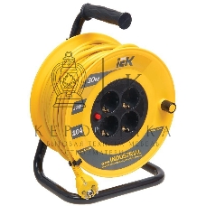 Катушка IEK WKP14-10-04-30 УК30 с т/з 4 места 2 Р + P Е/30м 3х1,0 мм2 