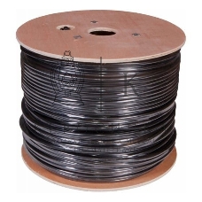 Кабель сетевой Buro UTP 4 пары cat5E solid 0.50мм CCA 305м черный outdoor