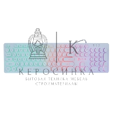 Клавиатура проводная Oklick 420MRL 1091227, USB, белый