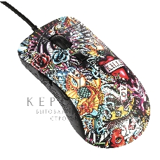 Мышь проводная Qumo Splash M40 черный, 3200 dpi, USB, кнопки - 6