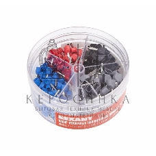 Набор втулочных наконечников Rexant двойных НШВИ2 (2х0.75 мм²; 2х1 мм²; 2х1.5 мм²; 2х2.5 мм²) в боксе (ТE-200)