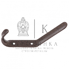 Крючок-вешалка №4, антик медь, 10 шт. (Металлист) Россия