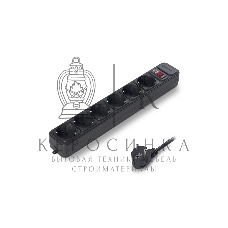 Сетевой фильтр ExeGate EX119391RUS SP-6-1.8B (6 розеток, 1.8 м, евровилка, черный)