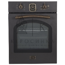 Встраиваемая электрическая духовка Korting OKB 4941 CRN/59.6 х 45 x 55 см, Духовой шкаф в ретро-дизайне, ширина 45 см, аналоговые часы в классическом стиле Frank Muller, таймера с функцией отключения, 9 режимов нагрева, объем духовки 45 л, телескопические