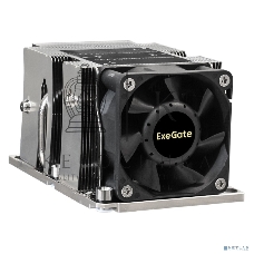 Кулер для процессора ExeGate ESNK-P0068APS4.PWM.2U.3647.Cu серебристый/черный, 60 мм, алюминий/медь, 6800 об/мин, 52 дБ, 4 pin, 205 Вт, 64.5 мм