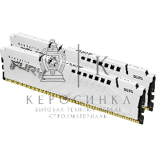 Оперативная память Kingston Fury Beast, DDR5, 32Gb (2x16 Gb), 5600 MHz, CL36, DIMM, радиатор, белый