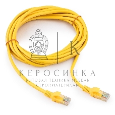 Патч-корд UTP Cablexpert cat.5e, 5м, литой, многожильный (желтый)