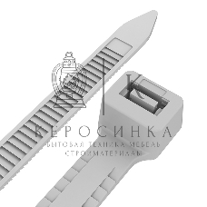 Хомут-стяжкa нейлоновая с тройным замком Rexant 300x7,6 мм, белая, упаковка 100 шт.