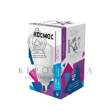 Лампа светодиодная высокомощная Космос LED 40Вт E27 6500К (переходник с E27 на E40 в комплекте)