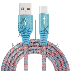 Кабель Crown USB - USB Type-C CMCU-3102C blue