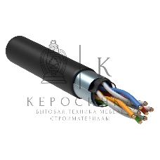 Кабель связи витая пара F/UTP кат. 5E 4 пары LDPE 1м черный GENERICA ITK BC3-C5E04-339-305-G
