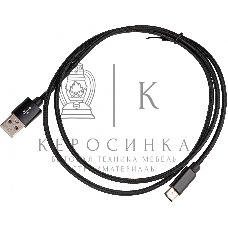 Кабель USB (m)-USB Type-C (m) 1м черный