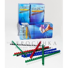 Пружины для переплета пластиковые Office Kit d=10 мм 51-70 лист A4 белый (100 шт) BP2021