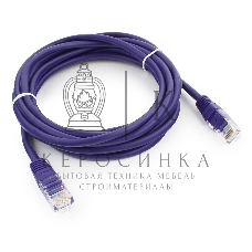 Патч-корд UTP Cablexpert cat.5e, 3м, литой, многожильный, фиолетовый