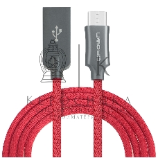 Кабель Crown USB - USB Type-C CMCU-3132C red