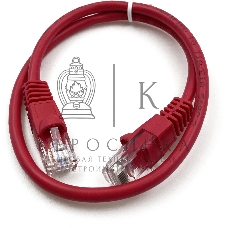 Патч-корд Buro UTP 4 пары cat.5e CCA molded 0.25м красный RJ-45 (m)-RJ-45 (m) (упак.:1шт)