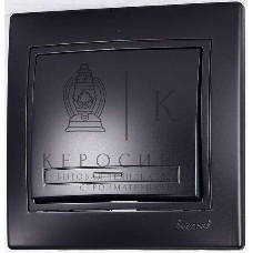 Выключатель 1-кл. 1п СП Мира 10А IP20 со вставкой черный бархат LEZARD 701-4242-100