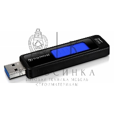 Флешка USB Transcend JetFlash 760 (TS64GJF760), 64Gb, USB 3.0, R/W 130/40, черный/синий