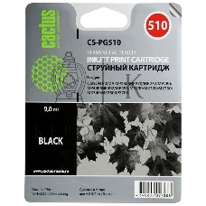 Картридж струйный Cactus CS-PG510 черный (15 мл) для Canon Pixma MP240/MP250/MP260/MP270/MP480/MP490/MP492/MX320/MX330