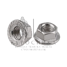 Гайка шестигранная М8 цинк. с фланцем DIN 6923 (уп.35шт) пакет Tech-Krep 141609