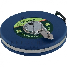 Рулетка геодезическая Сибртех 20 м х 13 мм, закрытый корпус, фиберглассовая лента